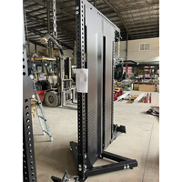 Appareil de musculation professionnel avec pile de poids en acier de 70 kg, système de câbles croisés haut-bas et machine à tractions dorsales