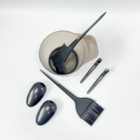 Pince à cheveux durable, simple et élégante avec nœud, pour cheveux moyens, style coréen, ensemble d'outils polyvalents pour la coloration des cheveux, kit de coloration capillaire, bol à teinture