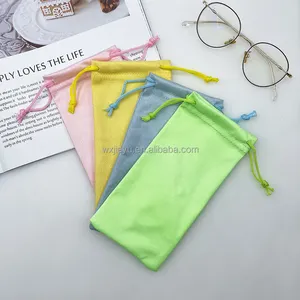 China Goedkope Beschermende Zwart Mobiele Telefoon Microfiber Draagtas Google Bag Bril Pouch Zonnebril Eyewear Case Doek Bag