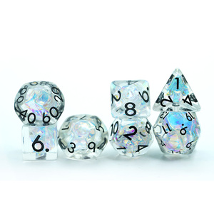 Customizable Resin Charms Dungeons and Dragons Colorful Core <strong>Dice</strong> <strong>Set</strong> for Board Game - Product Image 4