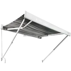 Toldo parasol para caravana, carpa para lluvia, toldo de aluminio eléctrico y manual