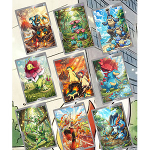 YQ Nouvelle conception Sac surprise en promotion Carte de jeu Pokémon de qualité Carte Pokémon en métal Carte à jouer personnalisée - Product Image 2