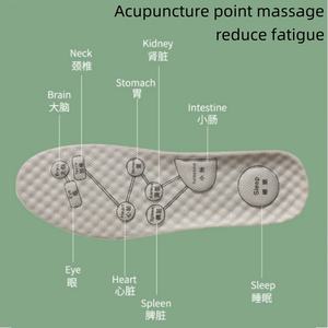 Semelles intérieures désodorisées à l'armoise chinoise personnalisée chaussures de massage à points d'<span class=keywords><strong>acupuncture</strong></span> coussin respirant mèche point d'<span class=keywords><strong>acupuncture</strong></span> antibactérien - Product Image 3