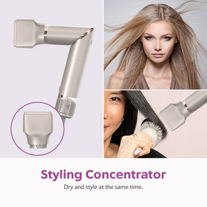 Ensemble de sèche-cheveux multi-styleur 5 en 1 en métal ionique à haute vitesse, flux d'air, sèche-cheveux électrique, brosses à cheveux, <span class=keywords><strong>brosse</strong></span> à air chaud - Product Image 5