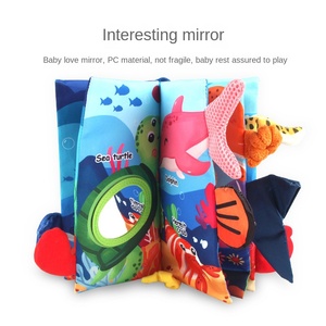 Libro de Tela con Espejo de Cola de Bebé, Juguetes Educativos Tridimensionales, Animales de Peluche Suaves, Educación Temprana, Dinosaurio Transfronterizo - Product Image 4