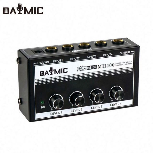 Factory Portable Mini Turntable 12V Hifi Studios Musician Broadcasting Headphone Amplifier