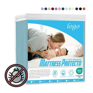 Housse de <span class=keywords><strong>matelas</strong></span> imperméable <span class=keywords><strong>anti</strong></span>-insectes en jacquard de qualité supérieure, protège-<span class=keywords><strong>matelas</strong></span> en bambou imperméable personnalisé pour lit bébé - Product Image 1