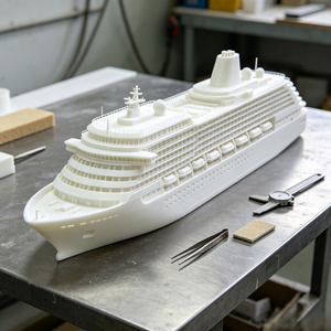 Fabricant OEM ODM, service d'impression 3D SLA personnalisé, modèle réduit de paquebot, bateau océanique, 1 pièce MOQ pour souvenir touristique, cadeau - Product Image 1