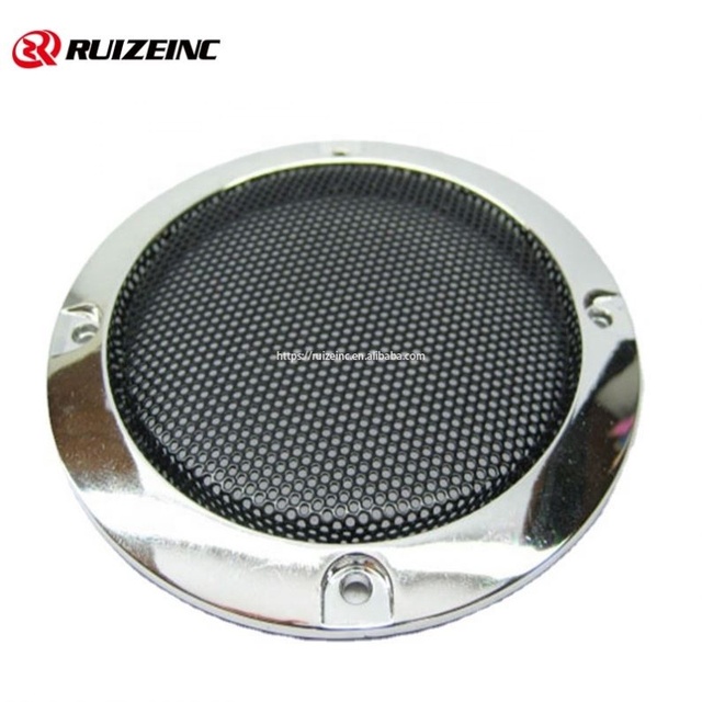 3-Inch Silver Speaker Decorative Ring Car Loudspeaker Mesh Special Offer Plastic Frame Painted Metal Cold Rolled Steel