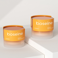 Nouvel emballage haut de gamme pour produits de soin de la peau, pot à crème en plastique PS, pot cosmétique vide à double couche