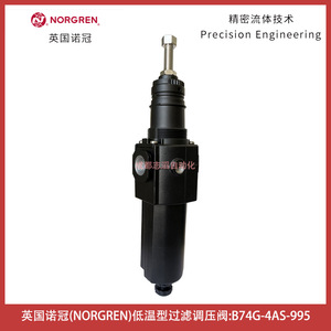 Vanne de réduction de pression Norgren B74G-4AS-995 pour gaz basse température, port 1/4 pouce - Product Image 3