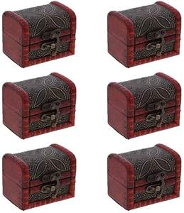 กล่องไม้และกล่องสมบัติทรงสี่เหลี่ยมผืนผ้าขนาดเล็ก - Product Image 3