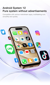 Original SOYES M17 Pro Cell <b>Phone</b> 4" 3GB RAM 64GB ROM Android 12 Mobile Dual Sim LTE Mini 4G Smart With Play Store Available in - Product Image 6