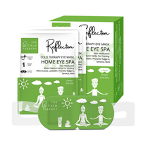 Masque pour les yeux en coton réutilisable personnalisé avec sangle élastique contenant de la poudre d'herbes pour soulager le syndrome de la sécheresse oculaire et la fatigue oculaire