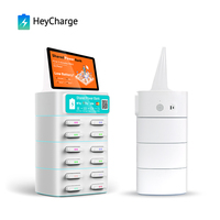 Station de recharge publique pour téléphones portables avec paiement par carte Visa, partage de batterie externe, écran et fonction support de terminal de paiement (POS)