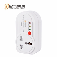 Prise de protection de tension 220V, protection contre les surtensions et les sous-tensions, multiprise pour appareils électroménagers, vente en gros
