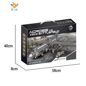 AJB thème <span class=keywords><strong>militaire</strong></span> <span class=keywords><strong>bombardier</strong></span> stratégique décoration assemblé ensembles de blocs de construction enfants jouet éducatif pour enfant - Product Image 4