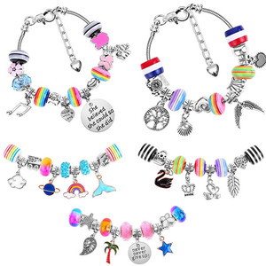 Bộ Dụng Cụ Làm Vòng Tay Quyến Rũ 85 Chiếc, Vòng Tay Quyến Rũ DIY Hạt Cho Bé Gái Và Bộ Dụng Cụ Làm Trang Sức Cho Người Mới Bắt Đầu - Product Image 6