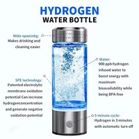 Meilleures ventes, produits tendance, ioniseur, bouteille d'eau portable, USB, titane de qualité, gobelet à eau riche en hydrogène