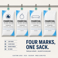Sac tissé en PP laminé imprimé en héliogravure, étanche, 25 kg, 50 kg, certifié ISO9001 pour l'emballage de ciment, engrais, charbon et produits chimiques