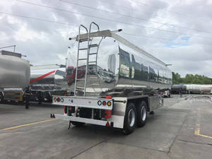 Semi-remorque citerne à pétrole en alliage d'aluminium 35000L 5182 avec suspension pneumatique et essieu FUWA pour le transport de pétrole, à vendre en Chine - Product Image 2