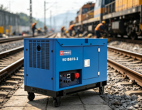 Groupe électrogène diesel silencieux 15 kW, 20 kVA max, moteur V-Twin 1326 cm³, refroidissement par eau, portable, AVR, réservoir 26 L, 230 V/400 V, 50 Hz