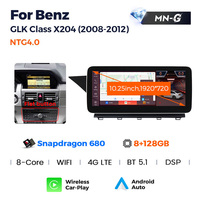 MEKEDE Android 14 8+256G Car-Play Auto Multimedia Navigasi untuk Benz GLK Class X204 NTG4.0 NTG4.5 Radio Mobil BT DSP