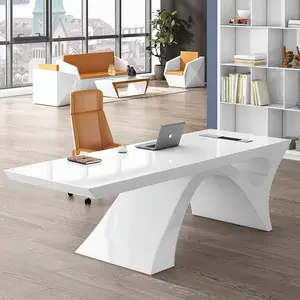 Novo design de luxo escritório móveis conjunto ceo executivo mesa de gerenciador l em forma de mesa moderna escritório