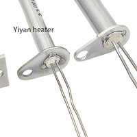 Chauffe-cartouche à montage sur bride certifié CE, tige chauffante électrique industrielle en acier inoxydable personnalisée pour moule d'injection