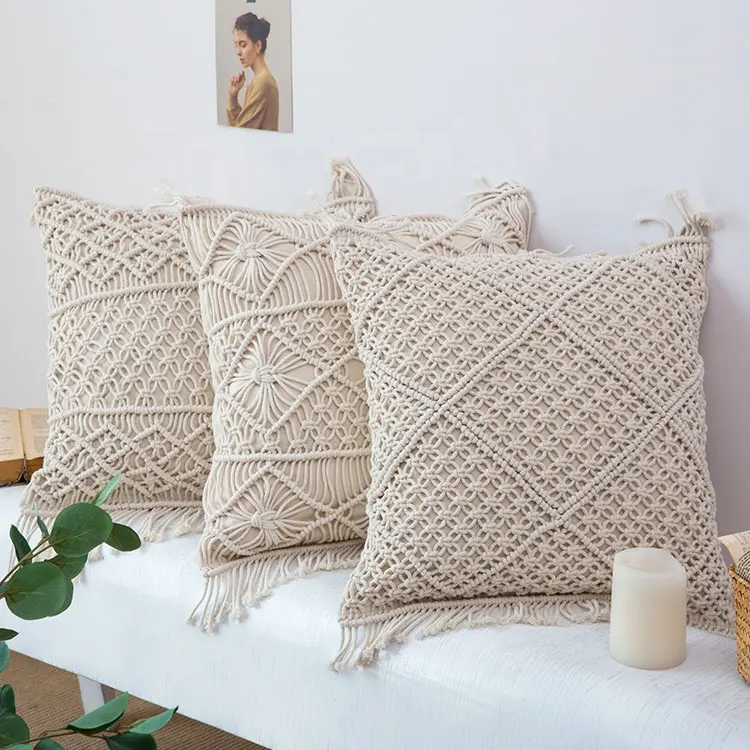 Modernes Wohnzimmer Sofa Stuhl Dekor Weiß Jacquard gewebte lange Kissen Kissen bezug für Couch