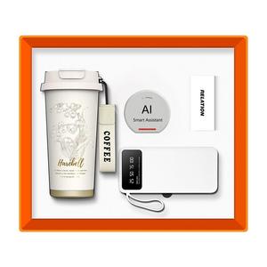 Juego de regalos navideños con logotipo personalizado, Bolígrafo De Metal para portátil de PU, Banco de energía USB, termo, altavoz <span class=keywords><strong>Bluetooth</strong></span>, accesorio de graduación todo en uno - Product Image 2