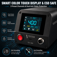 Kit de station de soudage pour atelier électronique et ligne de production, 180W, sans plomb, écran tactile, avec ensemble complet d'outils