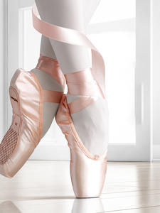 Chaussures de <span class=keywords><strong>ballerine</strong></span> pour femmes Chaussures de pointe en satin de danse de ballet professionnel pour filles - Product Image 3