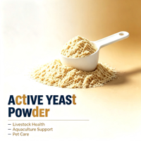 Poudre de levure active de qualité alimentaire, probiotique vivant pour améliorer l'environnement intestinal des porcs, de la volaille et des ruminants