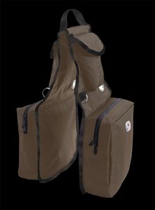 Muestra Gratuita, Bolsa de Sillín de Cuero de Alta Calidad, Bolsa de Transporte para Equipo, Bolsa de Sillín, Alforja con Bolsillo para Botella de Agua, Cámara, Teléfono Celular - Product Image 5