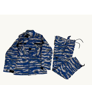 Combinaison de camouflage bleu marine DF BDU en mélange de coton, printemps-automne, décontractée pour l'extérieur, vente en gros - Product Image 1