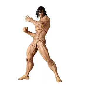 KAIYODO Revoltech Eren Jaeger PVC Anime Action Figure <span class=keywords><strong>Amazing</strong></span> Yamaguchi KO Model Koleksi Mainan Hadiah - Product Image 5