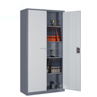 Armoire de rangement verticale moderne à deux portes en acier, ignifuge et étanche, pour la maison, le bureau, la salle de sport, l'école, la chambre, l'hôtel