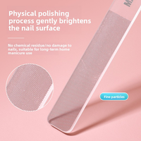 Lime à ongles en verre nano transparente double face, outil de manucure et de façonnage pour nail art