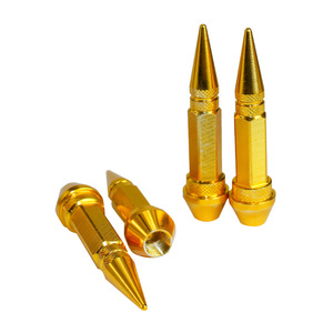 Tapas de Válvula de Neumático de Aluminio Personalizadas de 60 mm, Tapas de Núcleo Puntiagudas para Modificaciones de Automóviles - Product Image 1