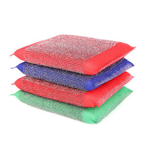 Éponge en maille de polyester pour la vaisselle, <span class=keywords><strong>non</strong></span> abrasive, résistante, pour le nettoyage de la cuisine - Product Image 6