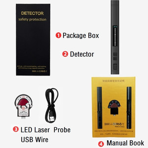 Détecteur de caméra caché, Gadget Anti-<span class=keywords><strong>espion</strong></span>, localisateur de Signal RF sans fil, traceur GPS GSM, Scanner de reenfilage, <span class=keywords><strong>stylo</strong></span> 2021 m - Product Image 6