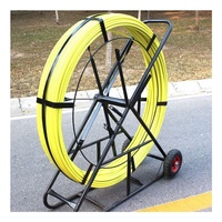 OEM Prix compétitif 11mm*100m Tige de tirage en fibre de verre pour conduits, fil de tirage, outil de tirage de câbles, tiges de tirage de câbles en fibre de verre, bobine de serpentin pour cavités