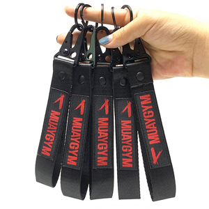 Carry Safety Hand Wrist Strap Lanyard With Custom Embroidered Printing Logo for Car Key Hand Woven Lanyard