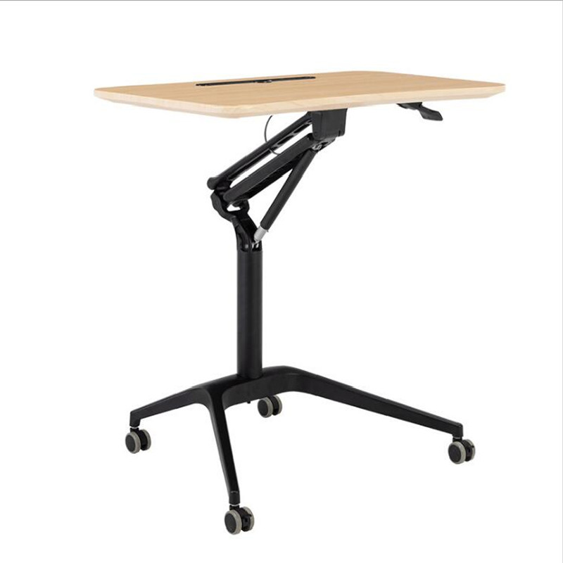 Home Office Drawing Desk Station Tempered Glass Adjustable Drafting Table