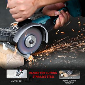 4-Piece 21V không dây công cụ điện Combo kit điện búa Máy mài góc tác động cờ lê khoan hiệu quả Bộ công cụ - Product Image 5