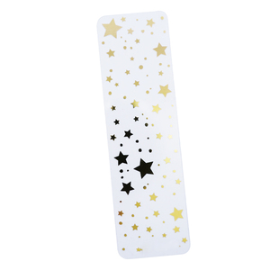 Customized Color PVC Card Plastic Bow Shape Sublimation Bookmark Book Marks Gifts for Kids