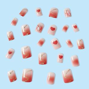 Suministros para <span class=keywords><strong>uñas</strong></span> Productos de belleza Prensa <span class=keywords><strong>en</strong></span> las <span class=keywords><strong>uñas</strong></span> Francés Halo Tono Rosa Perla Diamante de imitación <span class=keywords><strong>Uñas</strong></span> Usable Dedo reutilizable - Product Image 5