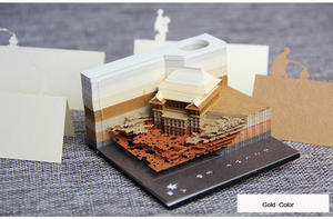 Bloc de Notas Personalizado al por Mayor de Fábrica, Arte Cortado con Láser, <span class=keywords><strong>Omoshiroi</strong></span> Block, Diseño Japonés, Notas Adhesivas 3D de Arte, Gran Venta - Product Image 3