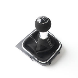 Poignée de levier de vitesse de voiture en cuir, 5 ou 6 vitesses, ergonomique, compatible Volkswagen - Product Image 5